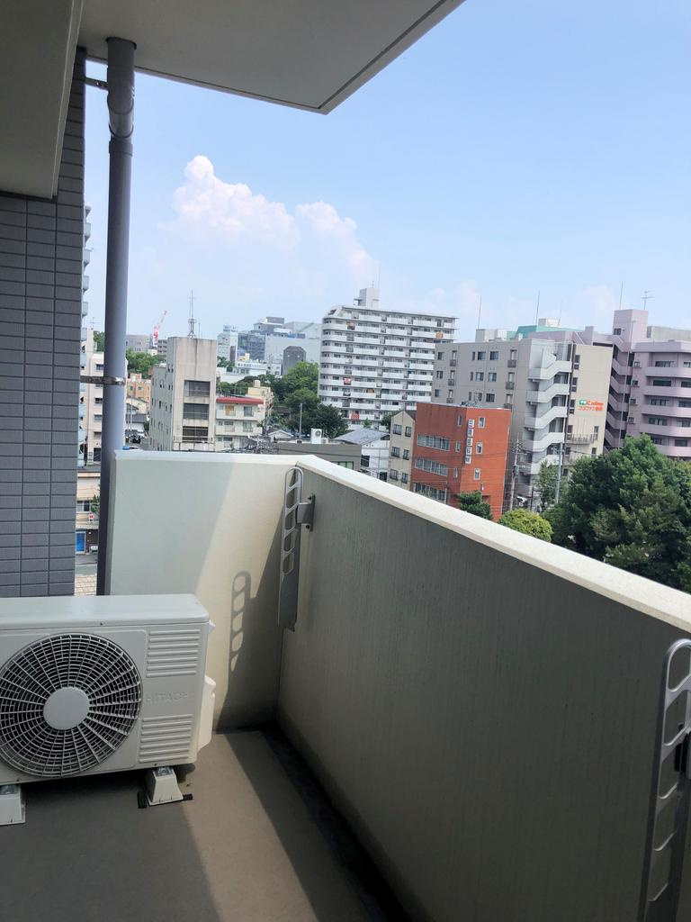 熊本市中央区新町３丁目の賃貸マンションのバルコニー