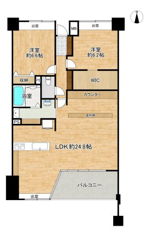 ネオステージ南仙台の間取り