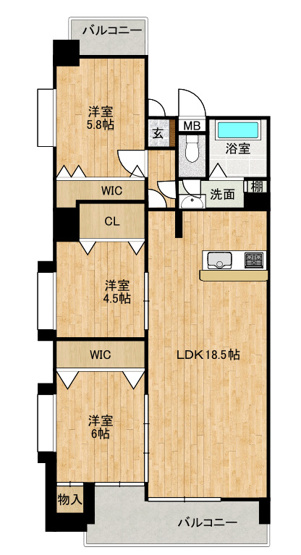 【間取り】 | シティライフ水前寺
