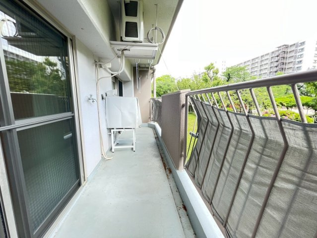 ◆リフォーム済み美室◆地下鉄東西線「東野」駅徒歩１１分◆南向き１ＬＤＫ住戸◆山科団地Ｂ棟のバルコニー|バルコニー