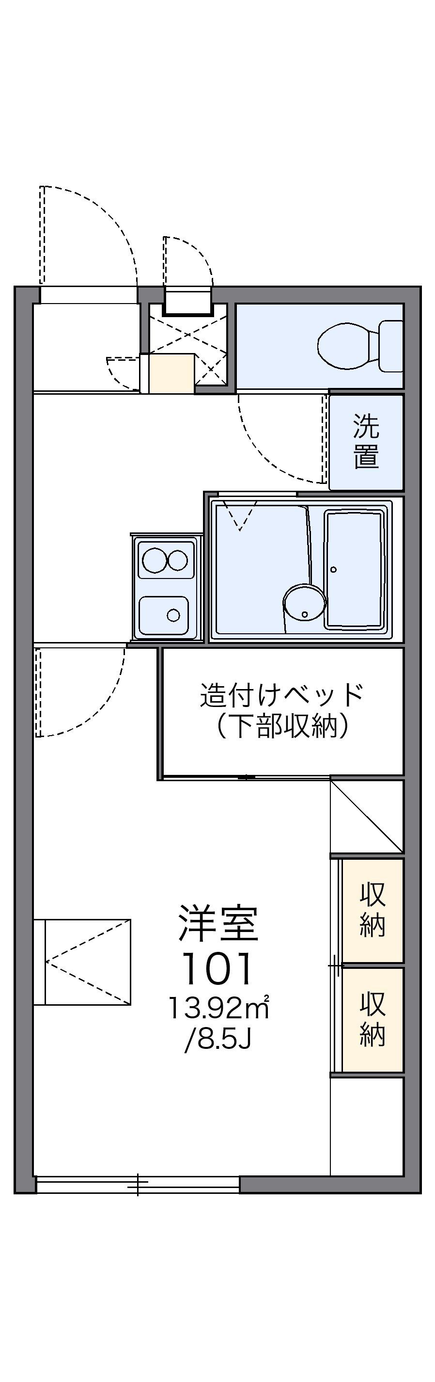 レオパレスプリマベーラの間取り