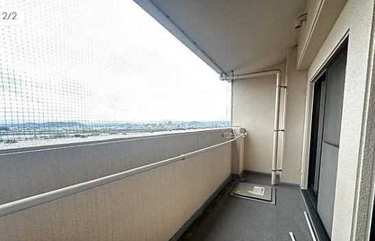 チサンマンション紀の川のバルコニー
