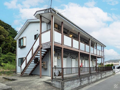 【外観】 | アゼリア | 東急東横線「大倉山」駅まで徒歩圏内！便利な立地の2階建てアパートです♪通勤通学はもちろん、お買い物やお出かけにもGood☆