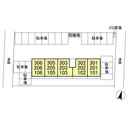 D-Room住吉の区画図