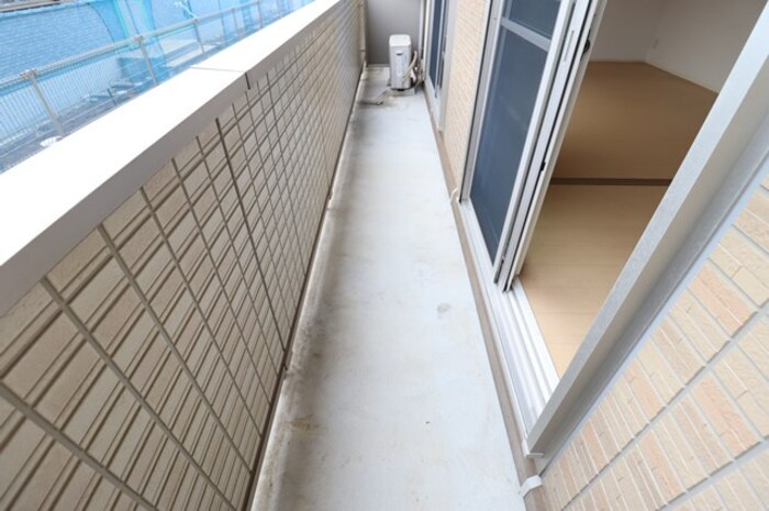 D-Room住吉のバルコニー