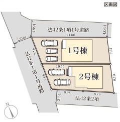 リーブルガーデン南城市玉城前川の区画図