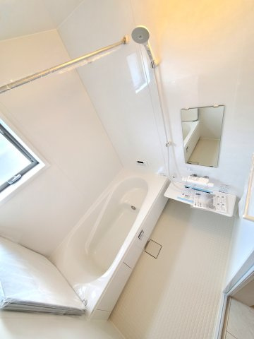 八潮市　伊草1丁目　新築戸建　全2棟の浴室|お風呂で日々の疲れを落としましょう