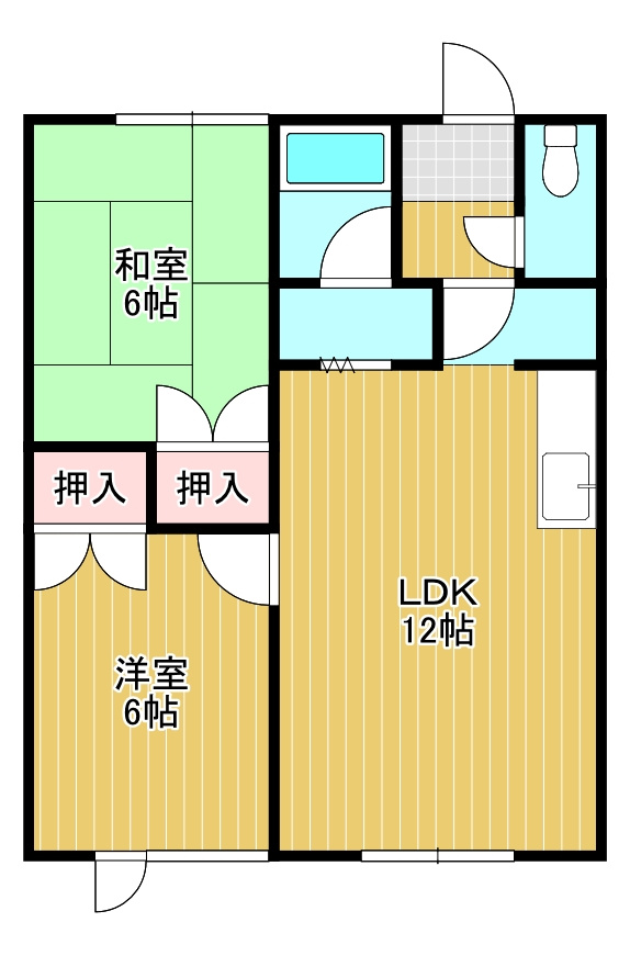 光生ハイツFの間取り