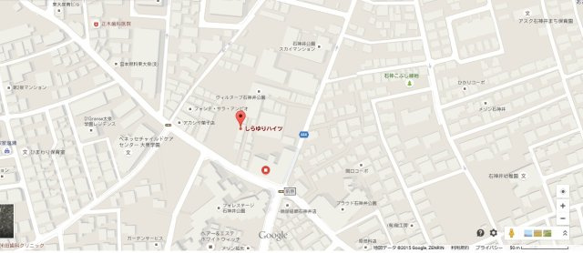 しらゆりハイツの地図