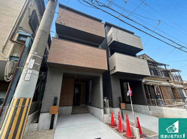 大阪市西淀川区中島　第12期　新築一戸建ての外観|お客様に長く安心して住んでいだだける事にこだわった家づくり！住んでからのアフターサービスにもしっかりと取り組んでいます！