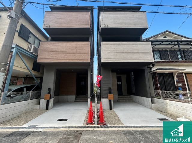 大阪市西淀川区中島　第12期　新築一戸建ての外観|安心の10年保証！外観を美しく保ち、雨水で汚れを落とします！気になることがありましたら、お気軽にお問い合わせください！