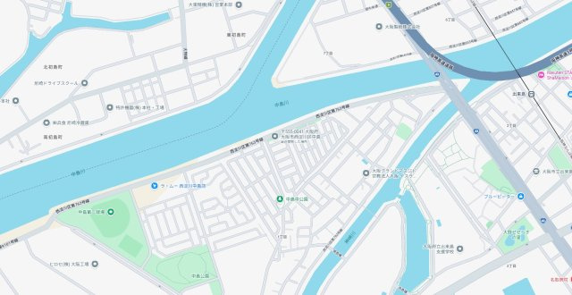 大阪市西淀川区中島　第12期　新築一戸建ての地図