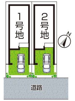 大阪市西淀川区中島　第12期　新築一戸建ての区画図|全2区画