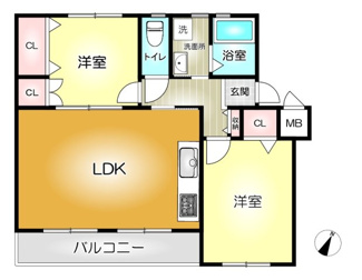 【間取り】 | 相武台団地2209号棟 | ※図面と現況が異なる場合は現況を優先させていただきます。