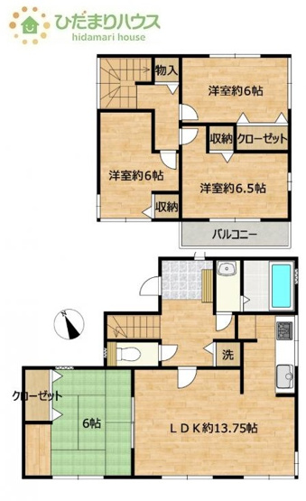 【間取り】 | 阿見町大字実穀　中古戸建 | 一人部屋が実現できる４LDK間取りです。将来お子様の一人部屋をお考えの方にオススメな物件です♪