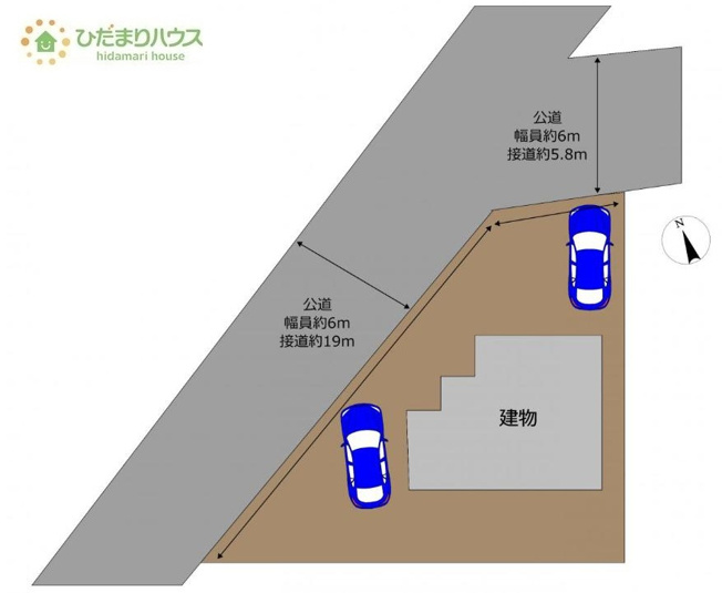 【区画図】 | 阿見町大字実穀　中古戸建 | 前面道路幅6ｍ☆車の出入りもラクラクできちゃいます(^^♪