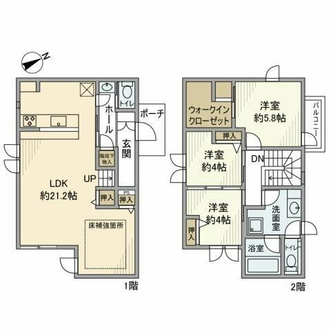 【間取り】 | 中和泉2丁目戸建