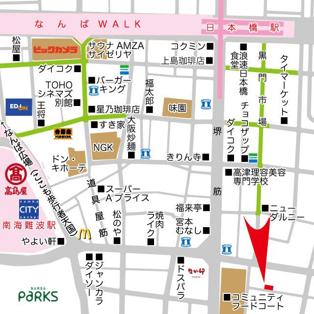 ユニークハイツの地図