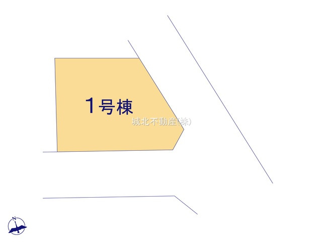 練馬区東大泉7丁目 限定1棟の区画図|土地面積76.16㎡ 開放感ある立地です