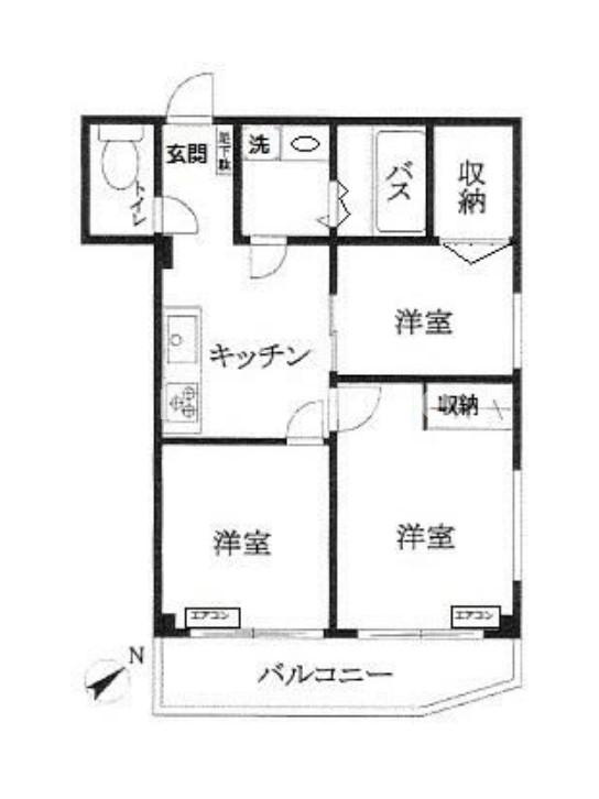 サンハイツ根岸の間取り