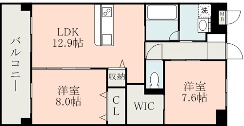 グランディール宇土の間取り