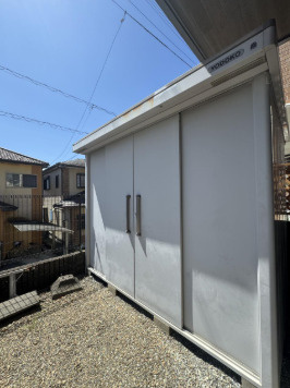 【高台×庭付き】高知市福井町　中古一戸建てのその他|季節物やアウトドア用品もしっかり収まる、大型物置を完備！