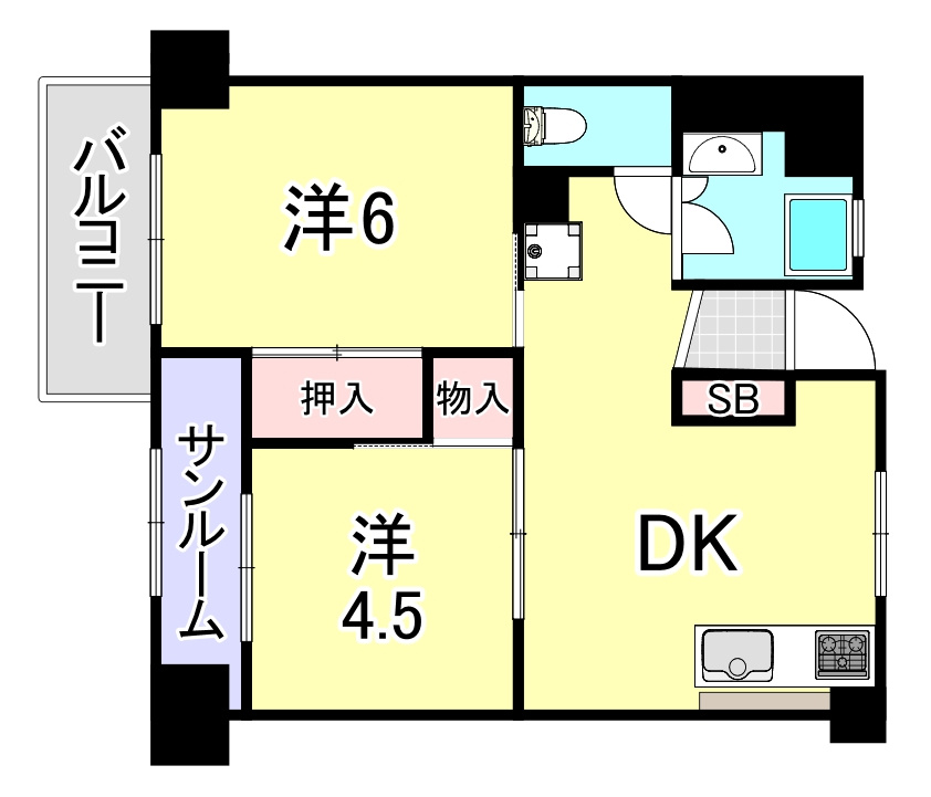 エスペランサ魚崎の間取り