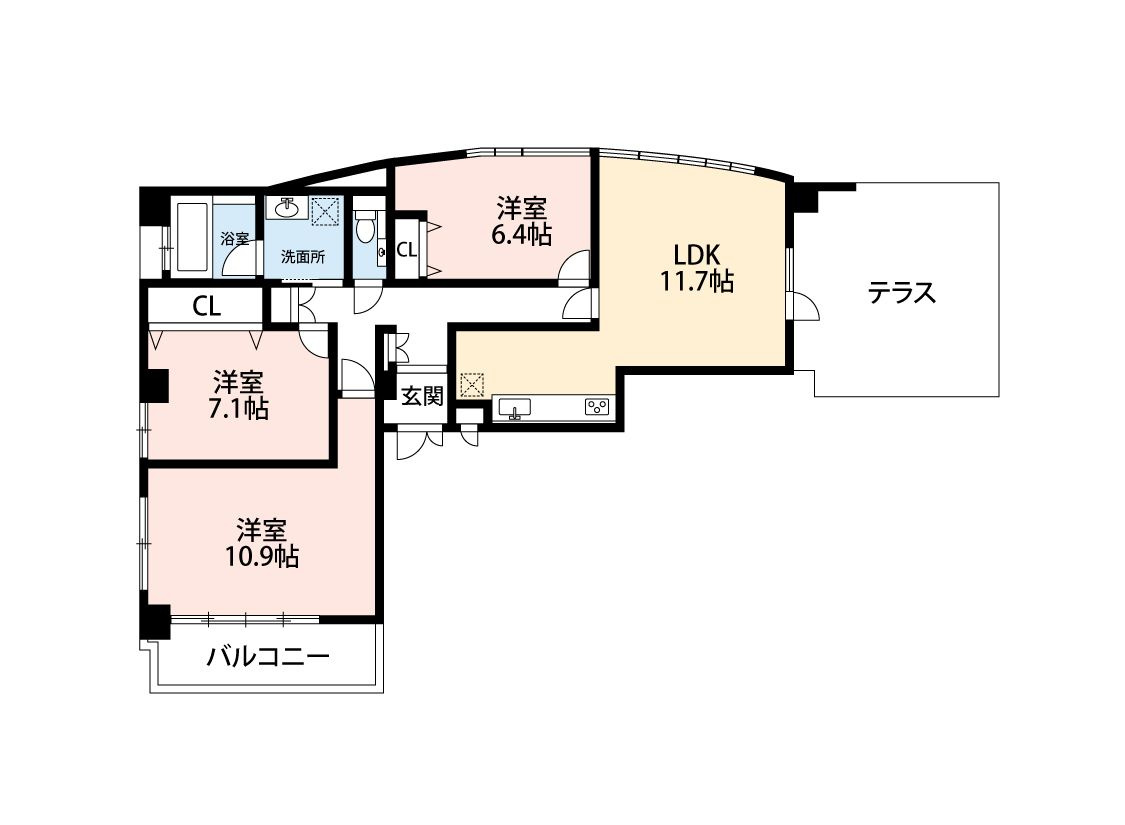  ＴＹビル　平尾小学校区の間取り|ＴＹビル