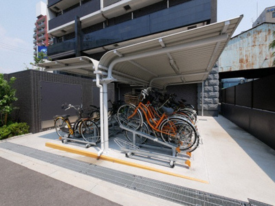 【その他共用部分】 | プレサンス大阪 DOMECITYワンダー | 駐輪場です
