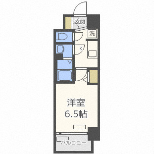 【間取り】 | プレサンスOSAKA　DOMECITYスクエア