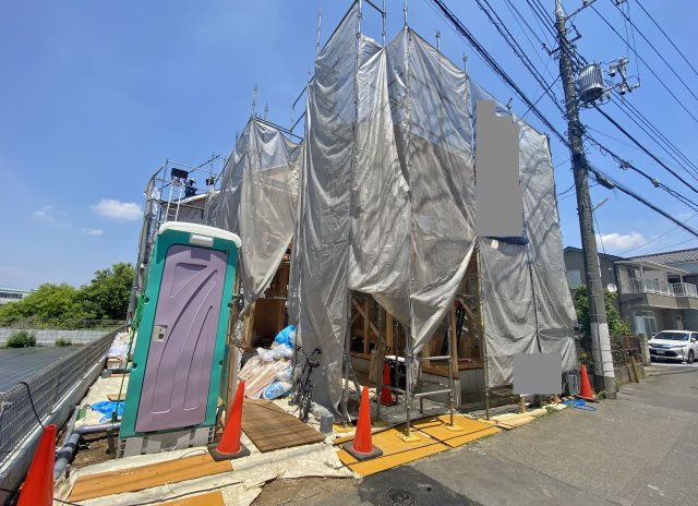 板橋区西台1丁目 全2棟 C号棟の外観|【暮らしやすさを追求した快適設計の家】
2階LDK＋水回りで家事動線の良い間取りです♪♪
床暖房標準装備　1階洋室＋2階リビング