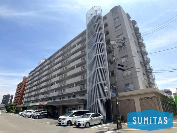 松山市竹原２丁目にあります、1977年9階建てのマンションです♪