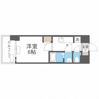 【間取り】 | プレサンス野江内代ペルティエ