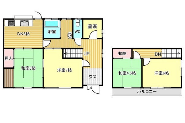 中古住宅　大洞桜台4丁目の間取り