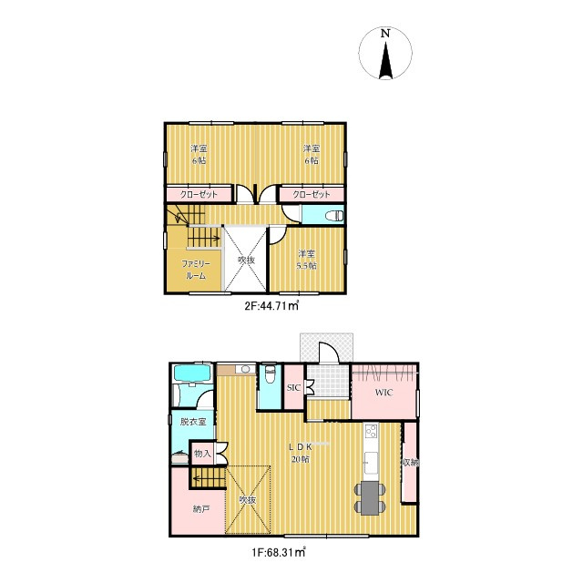 今福中古戸建の間取り