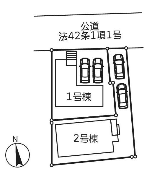 Livele Garden.S　南羽生駅Ⅱの区画図|図面と現況が異なる場合、現況を優先とします。【1号棟】