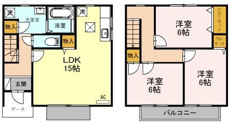 エステリーオA棟の間取り