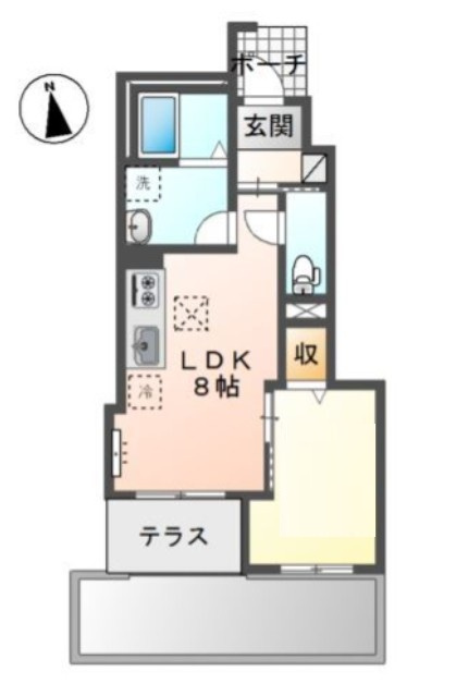 八王子市小比企町のアパート