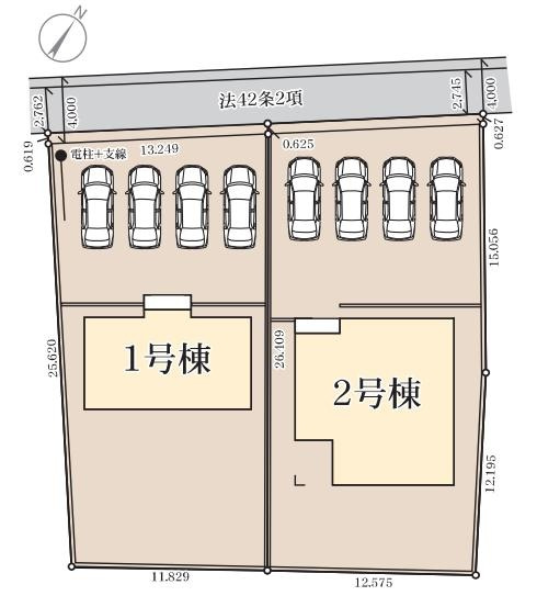 古河市中田第4　新築戸建　1号棟の区画図