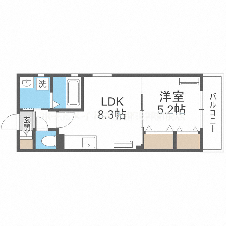 ラモーナ豊南町南の間取り