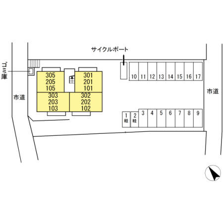コンフォータブル TJの区画図