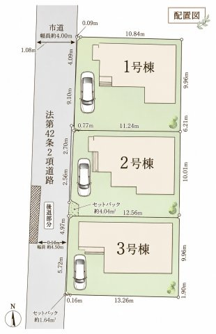 大和高田市市場5期　の区画図
