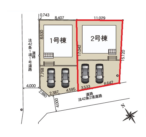 Cradlegarden　 日立市川尻町　第7　2の前面道路含む現地写真|敷地面積約51坪。並列駐車可能です。気になる他の物件と合わせての現地ご案内も可能です。お気軽にお問い合わせください。

