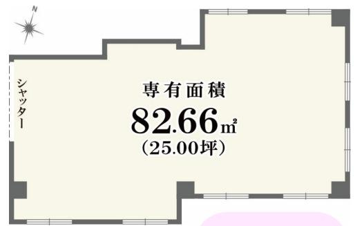 西東京市ひばりが丘北３丁目の店舗事務所の間取り