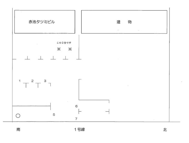 赤池タツミビルの区画図