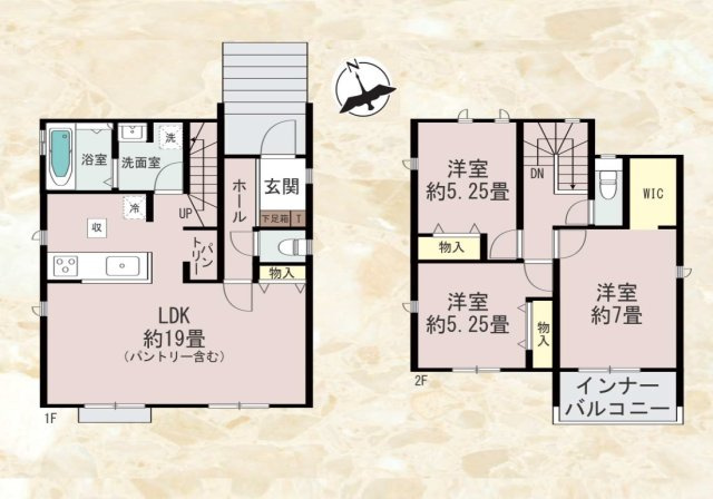 【間取り】 | 糟屋郡須恵町須恵第1　B号棟（全3棟）【仲介手数料無料・0円】 | 平日、土日祝日もお好きな日時にご見学可能です。お気軽にお問合せ下さい。