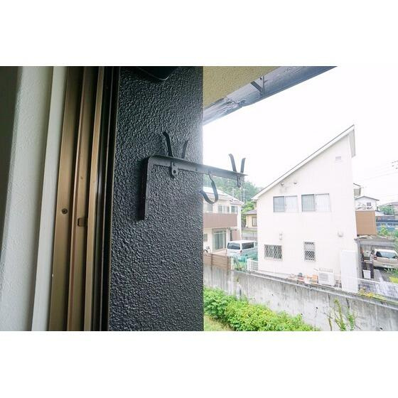 物干し竿掛け