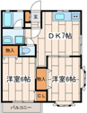 【間取り】 | 2DKの間取りです！