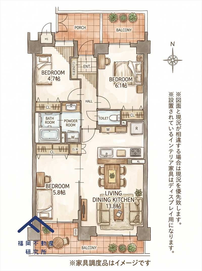 原パーク・ホームズの間取り