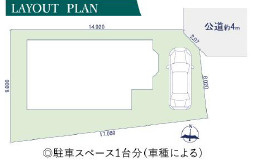 厚木市中依知　中古戸建の区画図